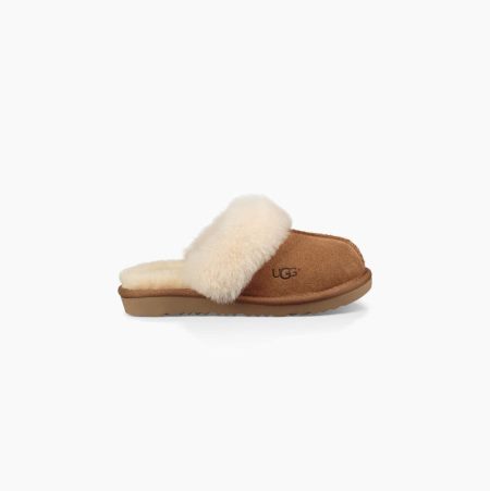 UGG Cozy II Brown Slippers for Kids (LCBT21087)